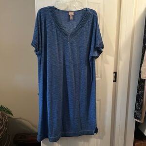 Chicos Lace Trim Dress